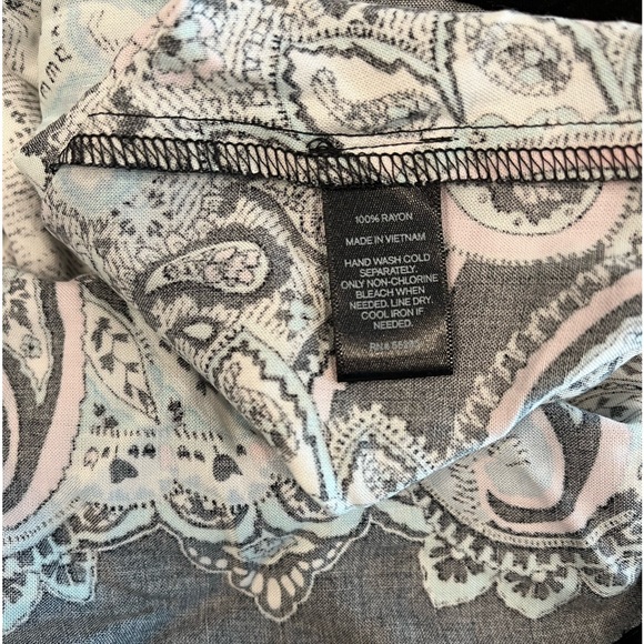 EXPRESS Boho Off/On Shoulder Paisley Print Ruffle Mini Dress Size:(S/P) - Picture 4 of 5